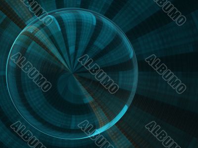 Bubble and Rays Abstract Background