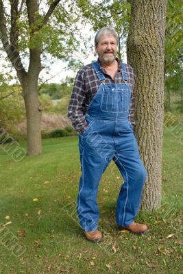 farmer in dungarees