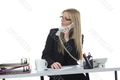 business woman  working