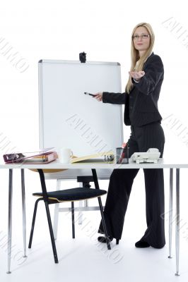 business woman  working