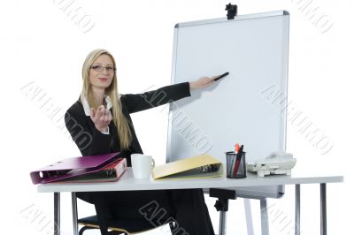 business woman  working