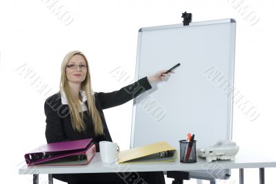 business woman  working