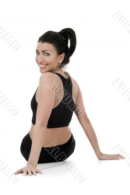 woman practicing fitness