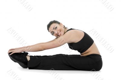 woman practicing fitness