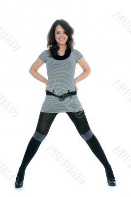 Portrait of the young beautiful girl