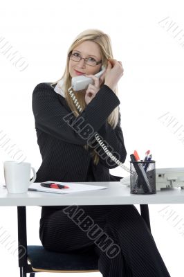 business woman  working