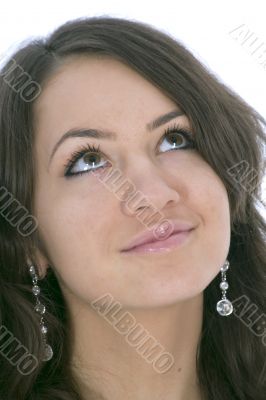 Portrait of the young beautiful girl