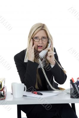 business woman  working