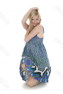 Portrait of the young beautiful girl