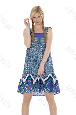 Portrait of the young beautiful girl