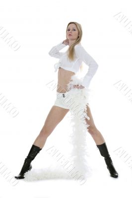 Portrait of the young beautiful girl