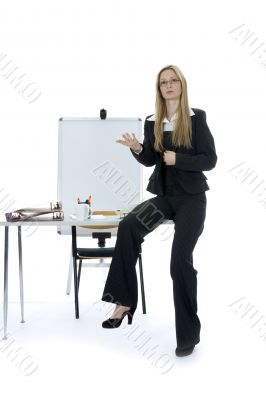business woman  working