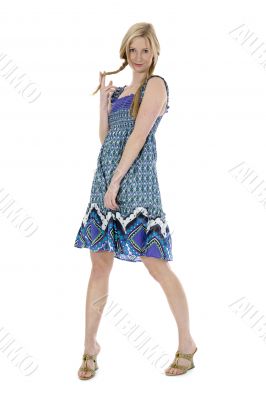 Portrait of the young beautiful girl