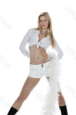 Portrait of the young beautiful girl