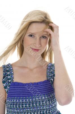 Portrait of the young beautiful girl