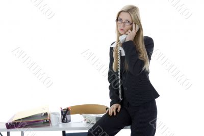 business woman  working