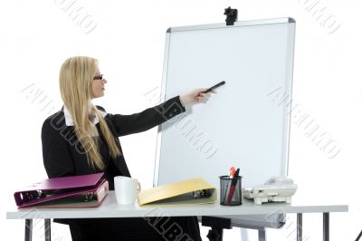 business woman  working