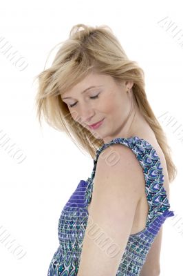 Portrait of the young beautiful girl