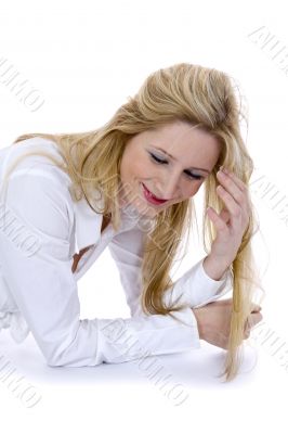 Portrait of the young beautiful girl