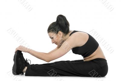 woman practicing fitness