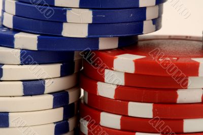 Dice and poker chips, splended
