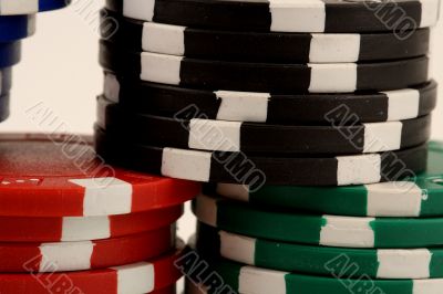 Dice and poker chips, splended