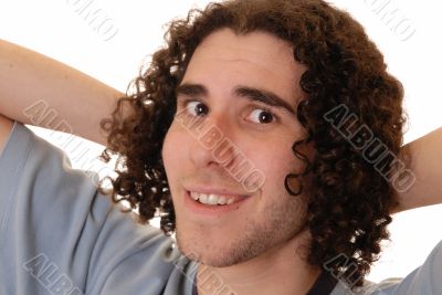 young man relaxing