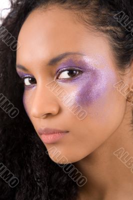 Gorgeous purple girl
