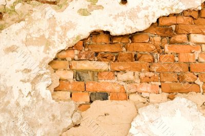 Background a brick wall