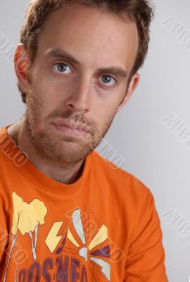 Moody young man