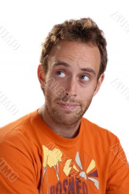 curious young man
