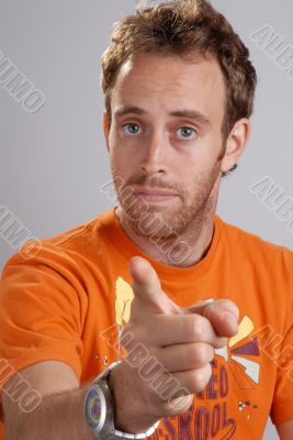 threatening young man