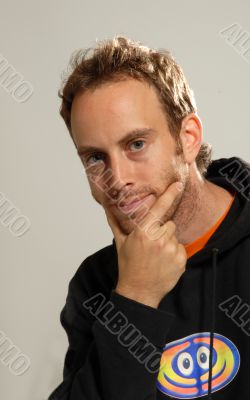 Moody young man