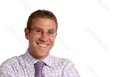 Smiling young businessman
