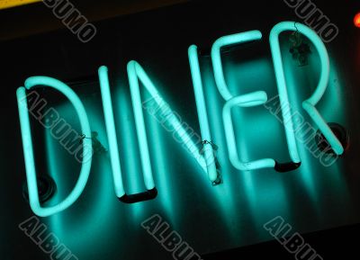 neon diner sign