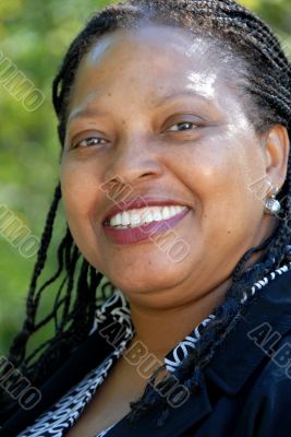 happy mature woman