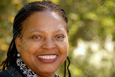 happy mature woman