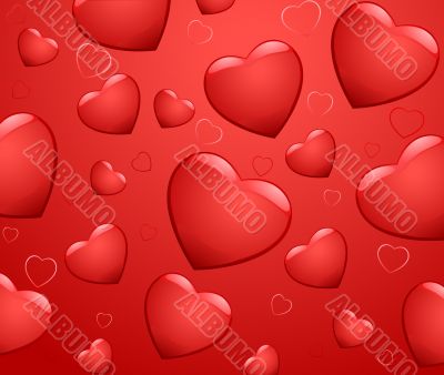 Romantic vector background