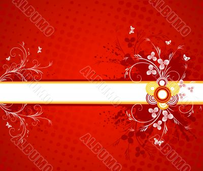 Floral background vector