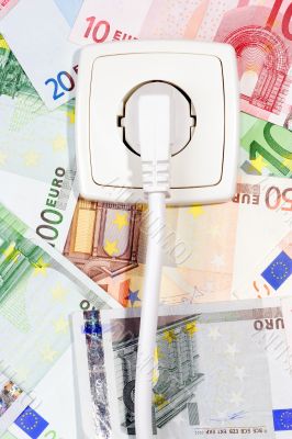 Banknotes and Power socket