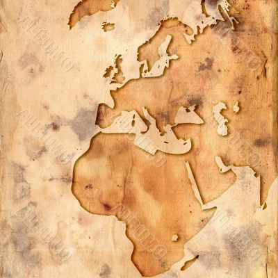 world map-vintage artwork