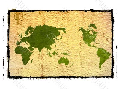 world map-vintage artwork