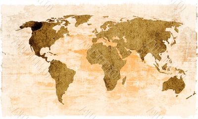 world map-vintage artwork