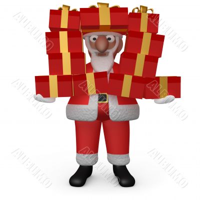 Santa with Presents