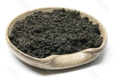 Bowl with dirt