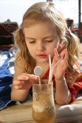 girl drinking cocktail