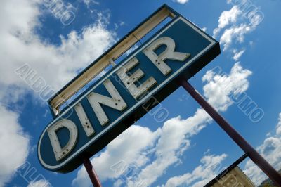 Retro diner sign