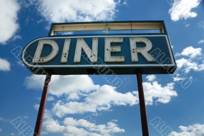 Retro diner sign
