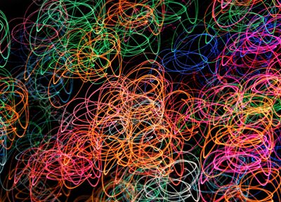 abstract light tracks