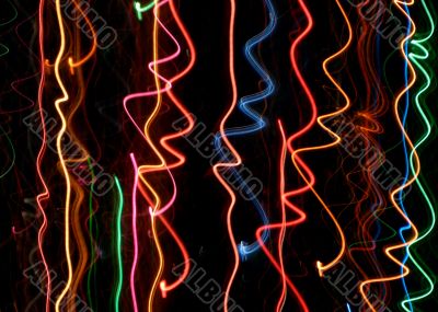 abstract light tracks